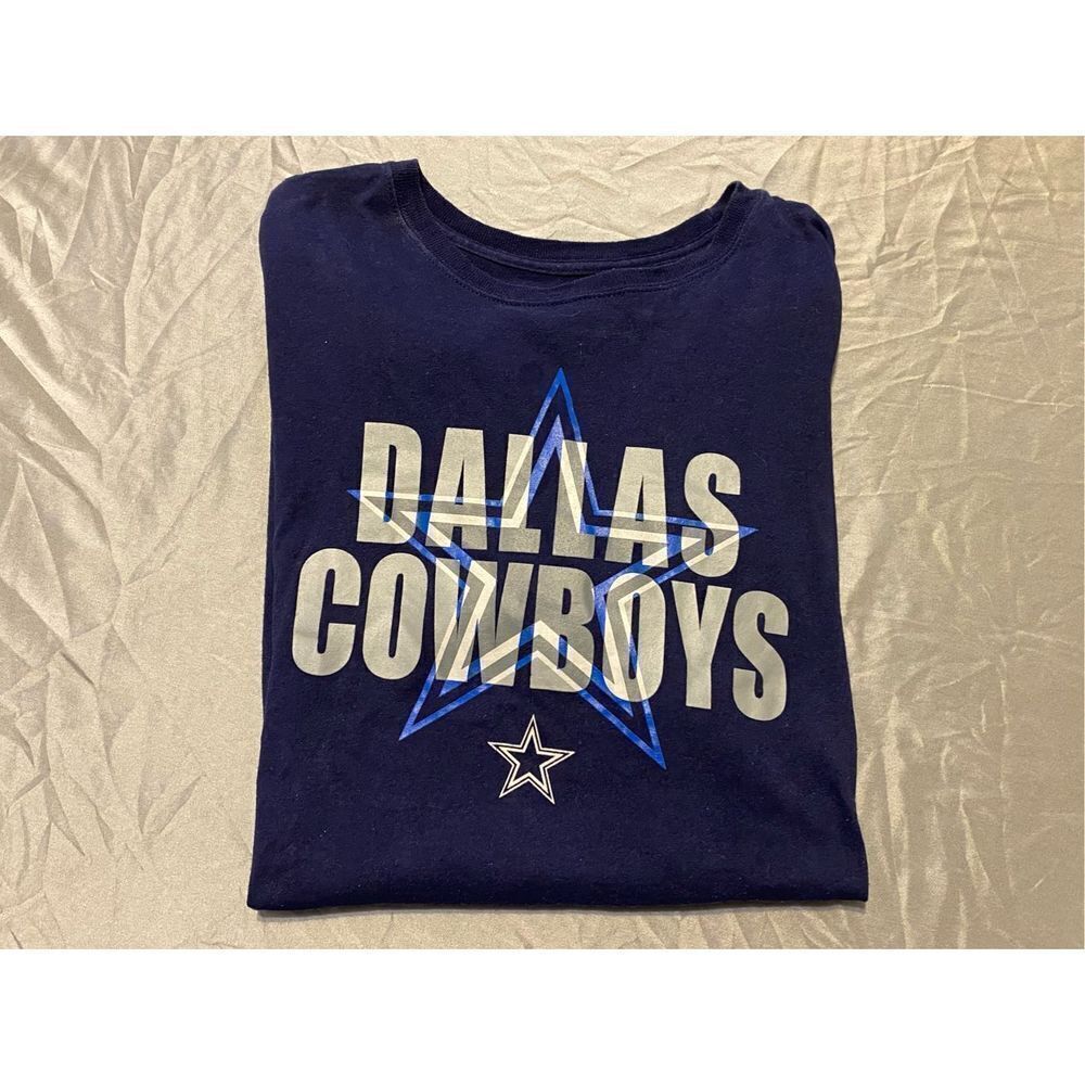 Dallas Cowboys Shirt Mens 2XL Navy Blue NFL Football Tee